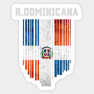 Dominican Republic flag, dominican flag Sticker